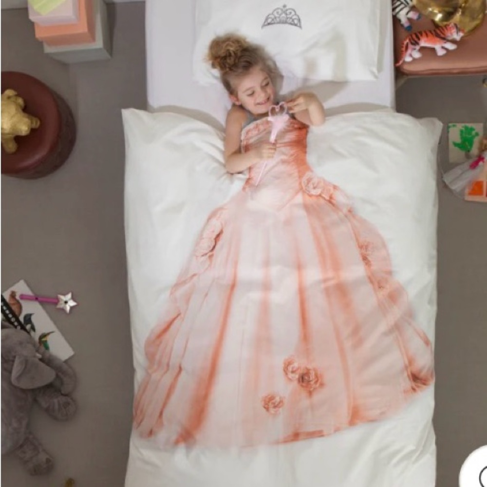 SNURK princess twin duvet and pillow case